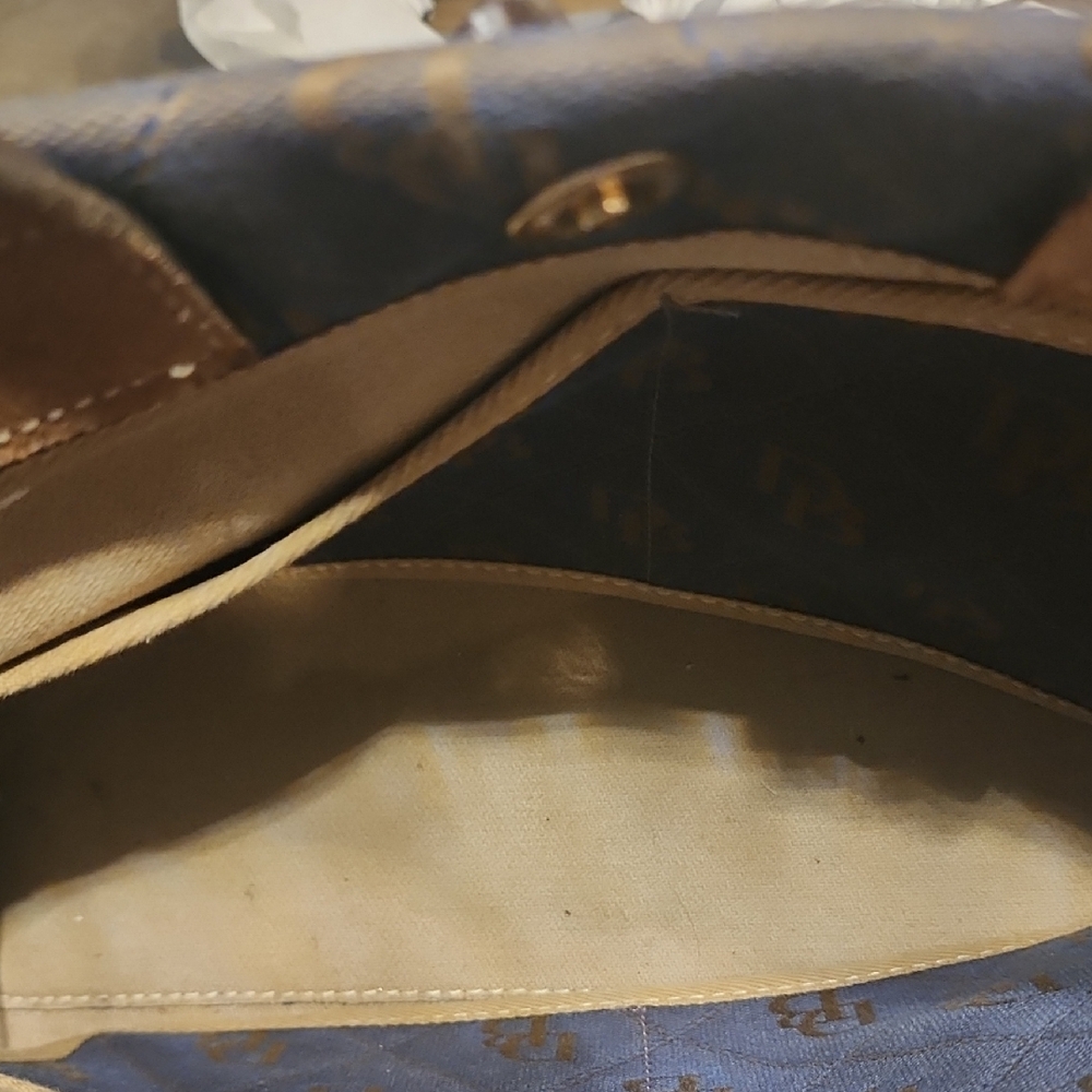 Dooney & Bourke Navy and Brown Satchel - Picture 5 of 5